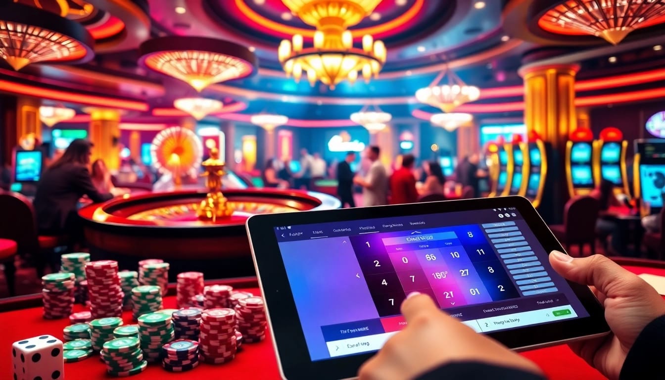 Experience the excitement of winning at https://lucky88j.world/ with vibrant gaming tables and lavish decor.