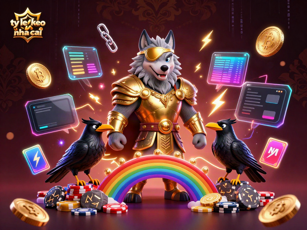 Engage in sports betting with ty le keo nha cai with a dynamic scene featuring Odin and his ravens.