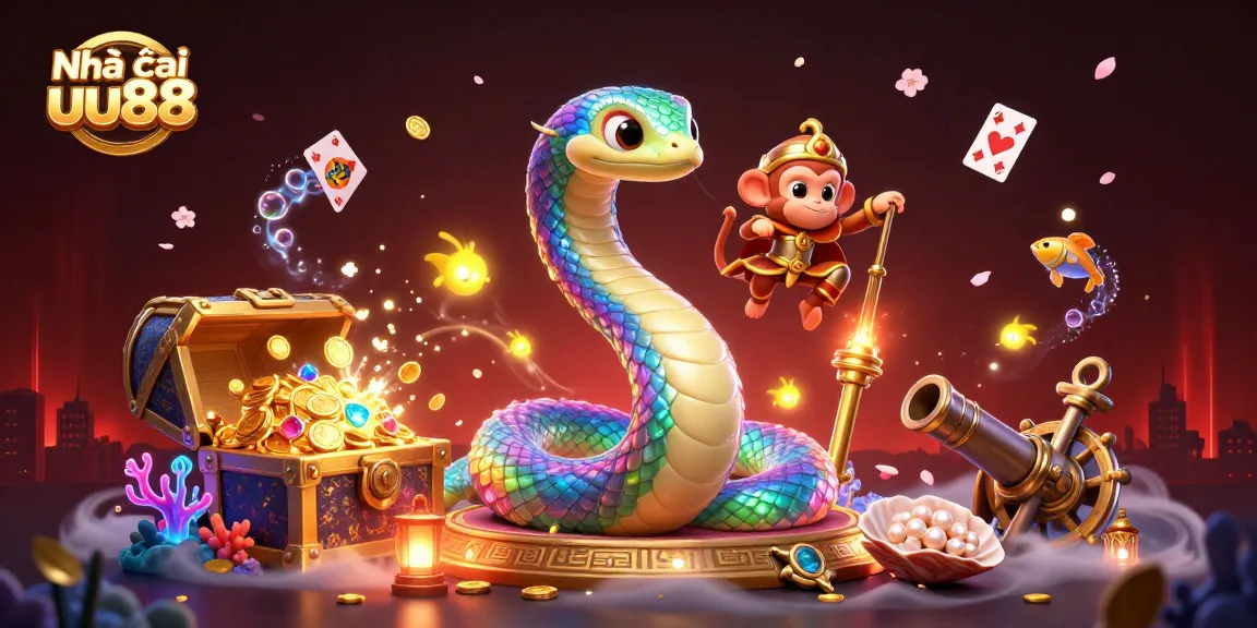 Engaging gameplay scene celebrating Nhà cái uu88 with colorful characters and rich casino elements.