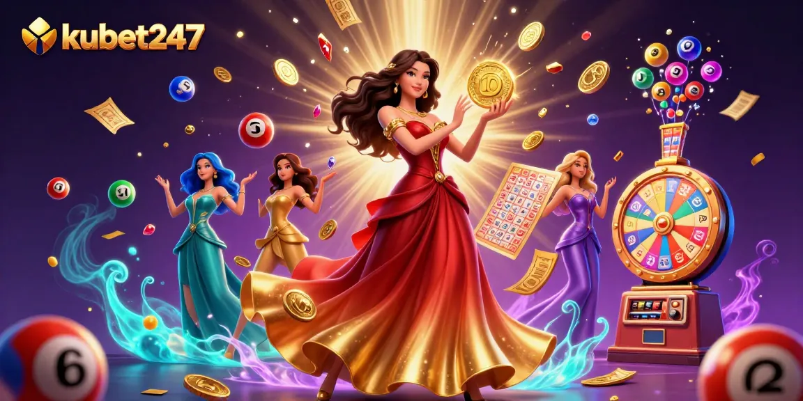 Engage with thrilling lottery experiences at kubet247 with vibrant colors and magical energy.