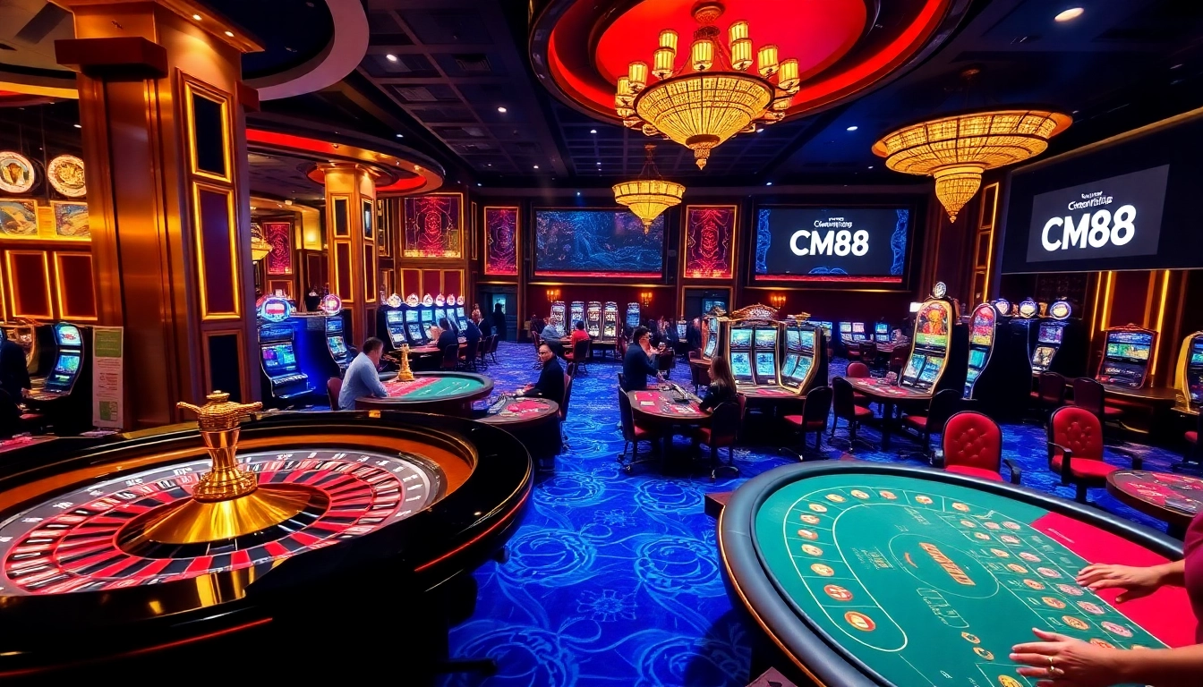 Experience the thrill of CM88 with action-packed casino gaming atmosphere.