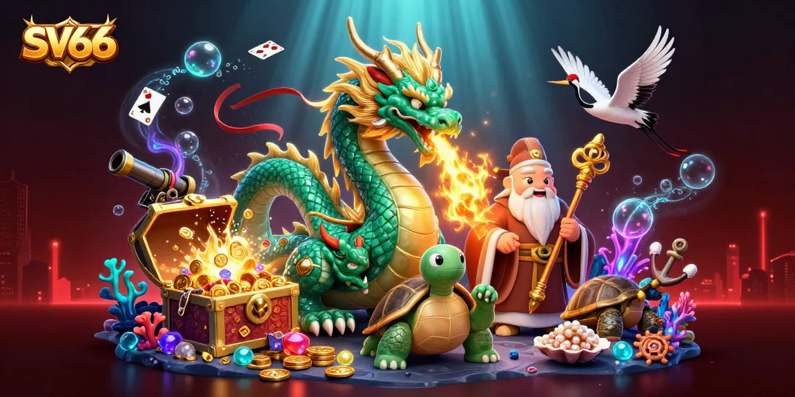 SV66 captures players' excitement with vibrant casino-themed elements and lucky symbols.