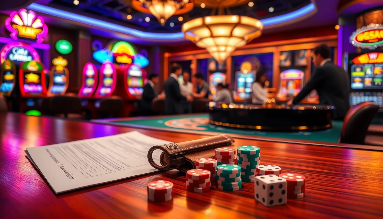 Experience the thrill of GG88 at a luxurious casino table with poker chips and cards.