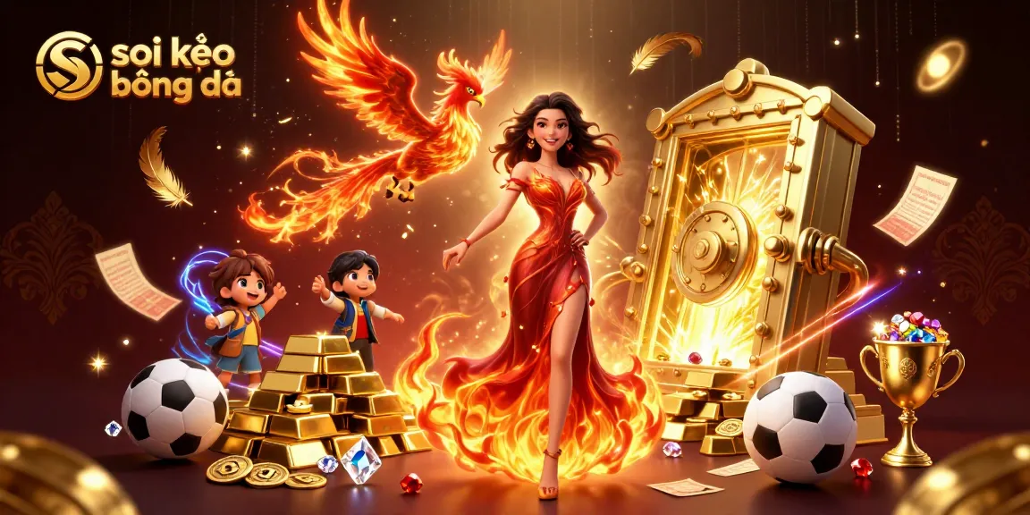Place your bets on soi kèo bóng đá while enjoying the thrill of sports betting in this vibrant 3D scene.