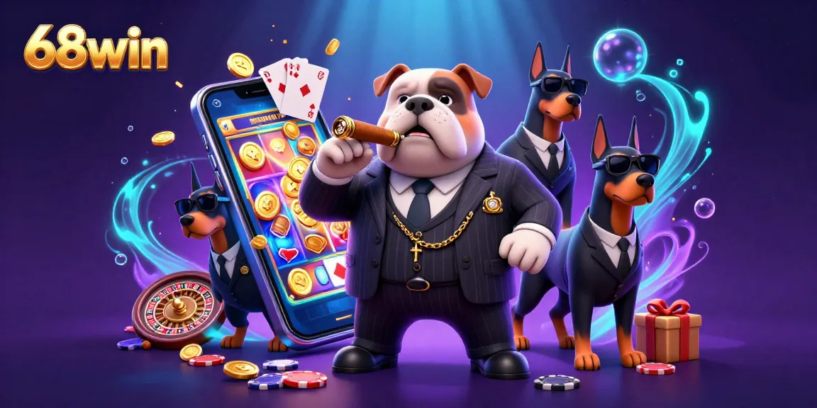 Experience thrilling wins with 68win in a vibrant online casino scene featuring lively characters and dynamic gaming elements.