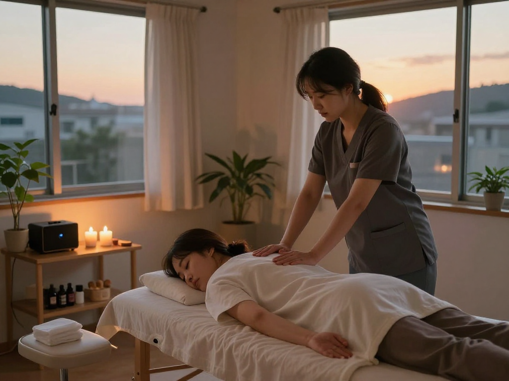 Experience a rejuvenating 김포출장마사지 in a tranquil home setting with soothing ambiance.