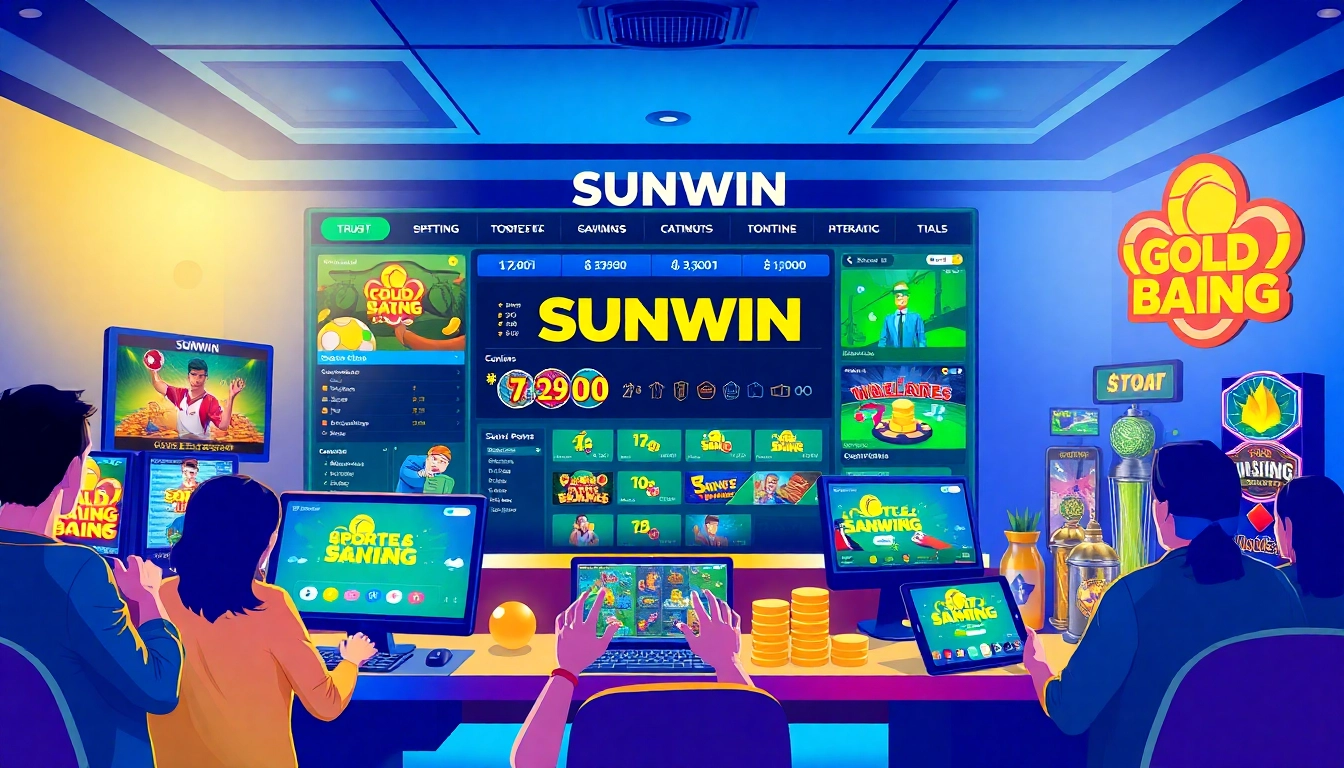 Dynamic online betting scene at SUNWIN showcasing vibrant games and user engagement.