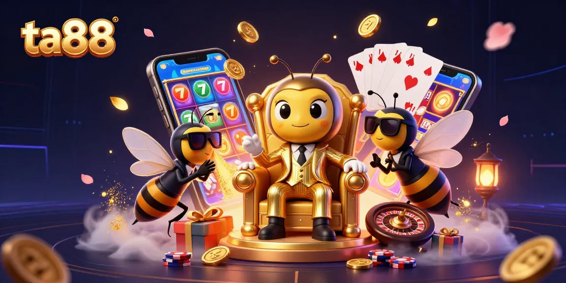 Play engaging slots at ta88 with a bumblebee mob boss and immersive casino elements.