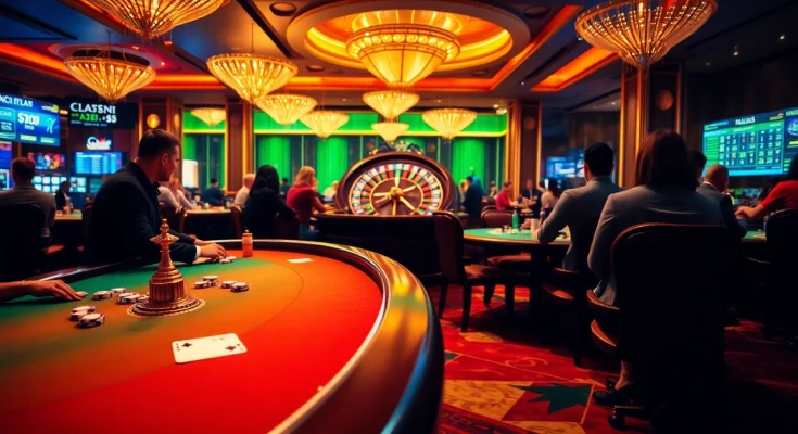 Experience the thrill of betting in a vibrant casino featuring https://du88i.com/ with glamorous tables and excited players.