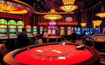Excited players at the red88 baccarat table enjoying their game atmosphere in an opulent casino setting.