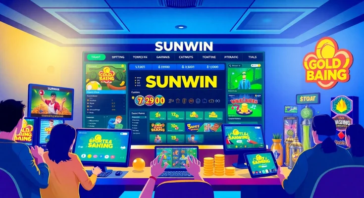 Dynamic online betting scene at SUNWIN showcasing vibrant games and user engagement.